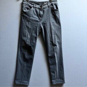 Gerry Weber straight fit grey denim jeans Sz 42R/ 32”